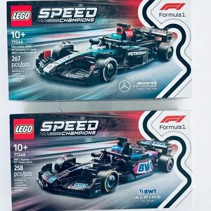 LEGO Speed Champions Mercedes and Alpine Racing Cars